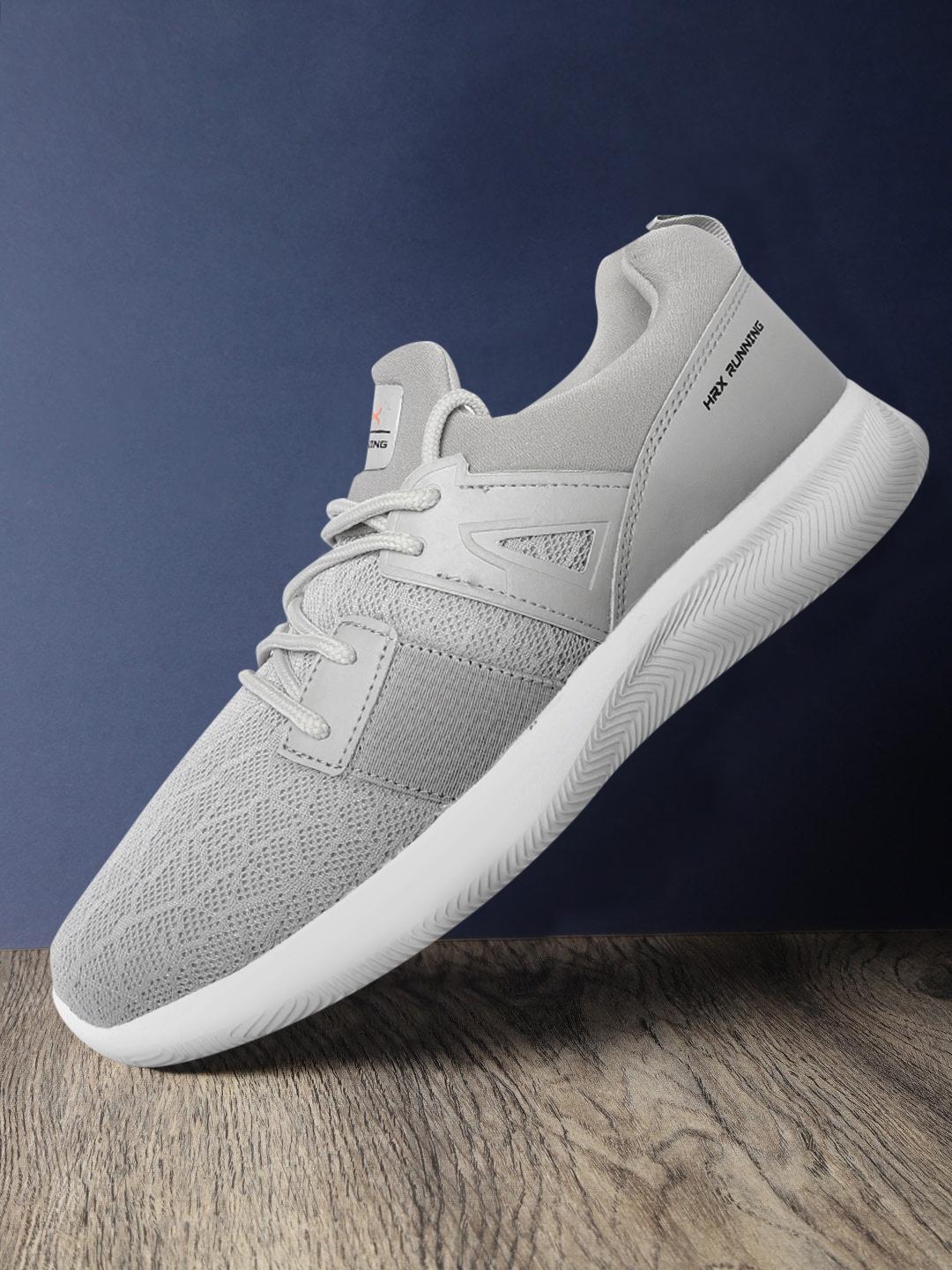 Buy HRX by Hrithik Roshan U-17 Unisex Grey Woven Design Running