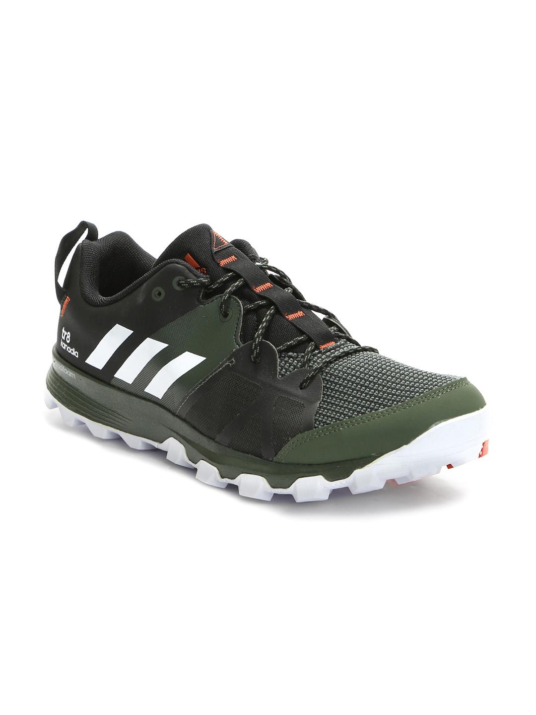 Buy ADIDAS Men Olive Green Black Kanadia Trail Running Shoes