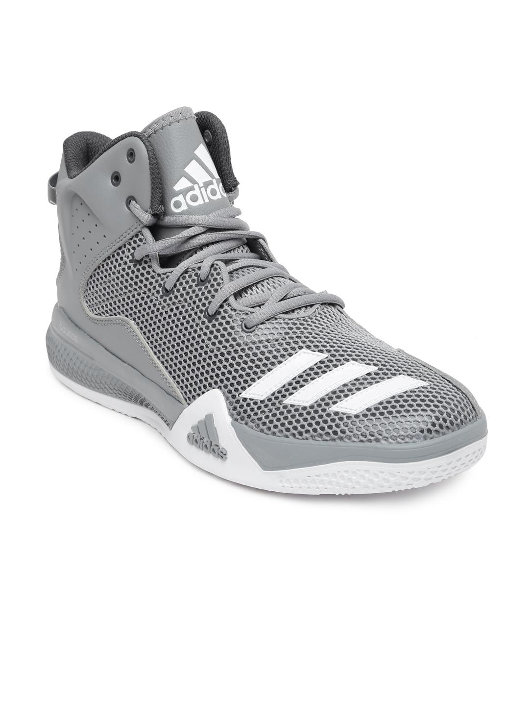 grey adidas basketball shoes