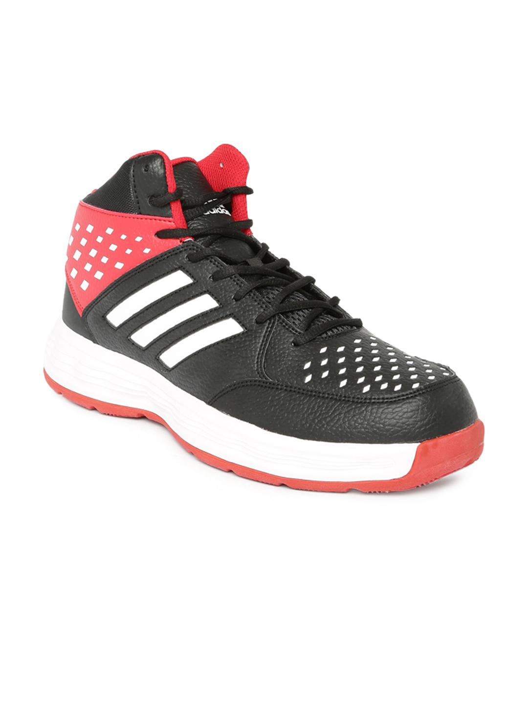 Buy ADIDAS Men Black Red Basecut 16 High-Top Basketball Shoes