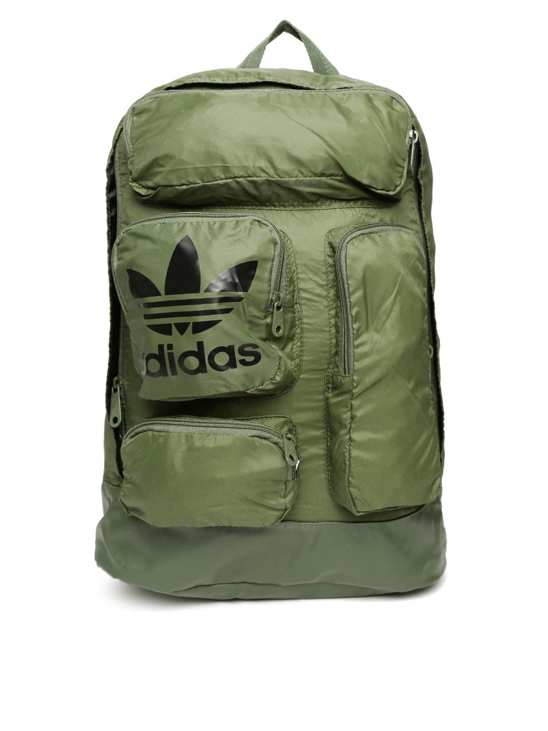 Buy ADIDAS Originals Unisex Olive Green Patch Laptop Backpack