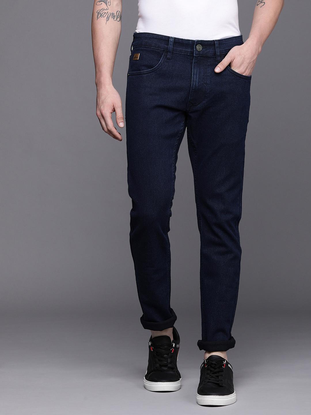WROGN Men Blue Slim Fit Stretchable Jeans