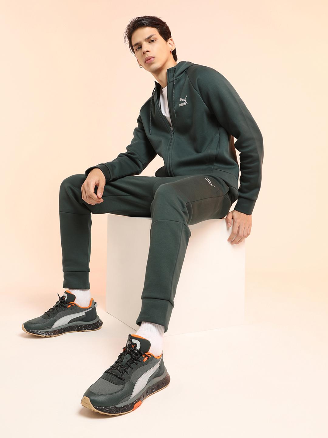 Buy Puma Unisex Olive Green Wild Rider Winterized Sneakers