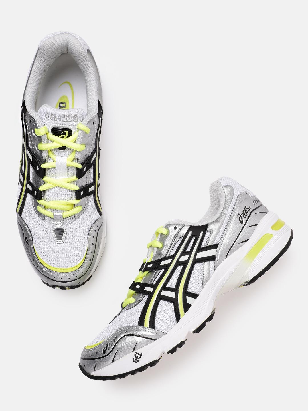 Buy ASICS Men White & Black Gel-1090 Printed Sneakers