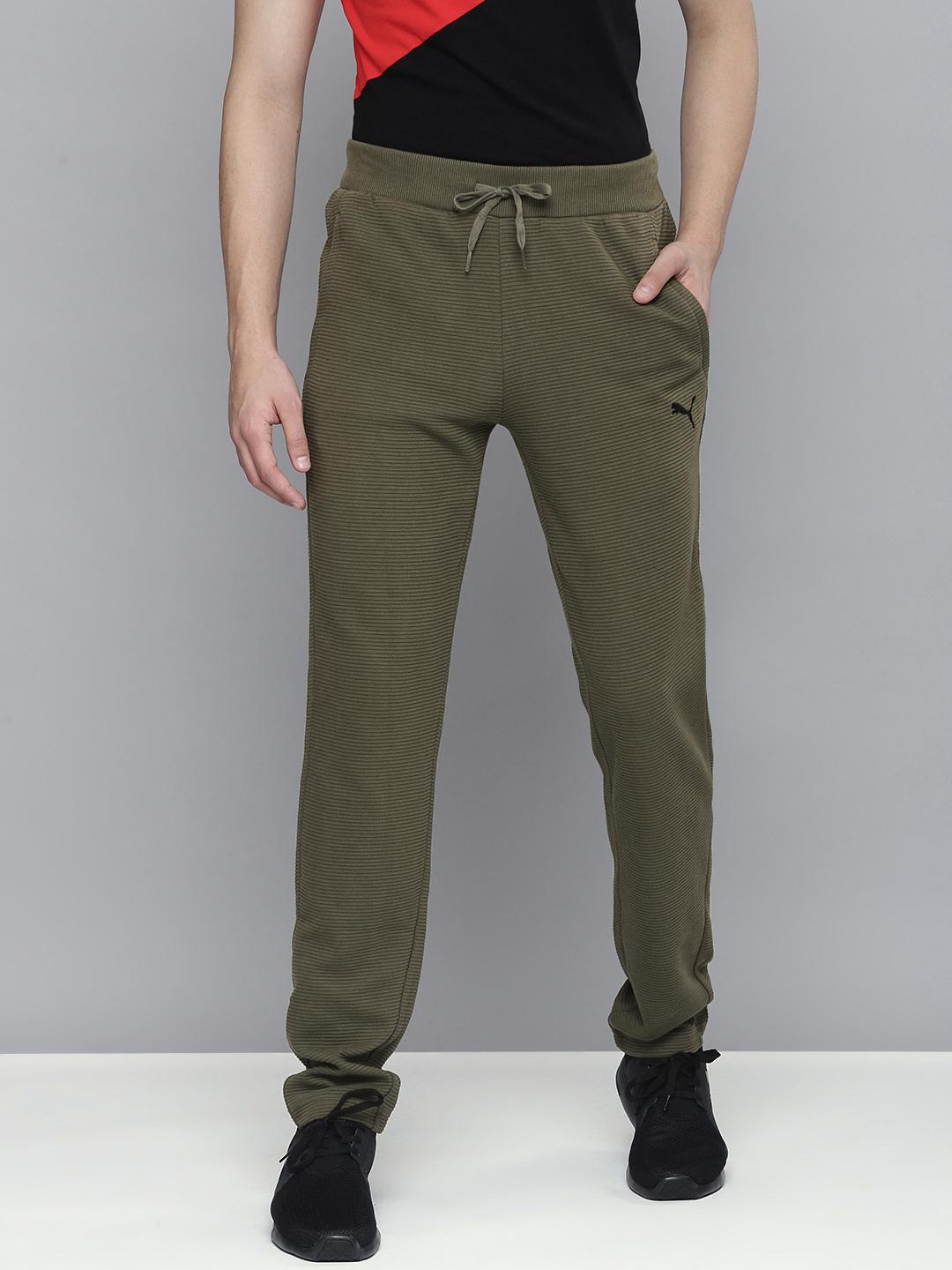 Buy Puma Men Slim Fit Ottoman Knitted Joggers Track Pants for