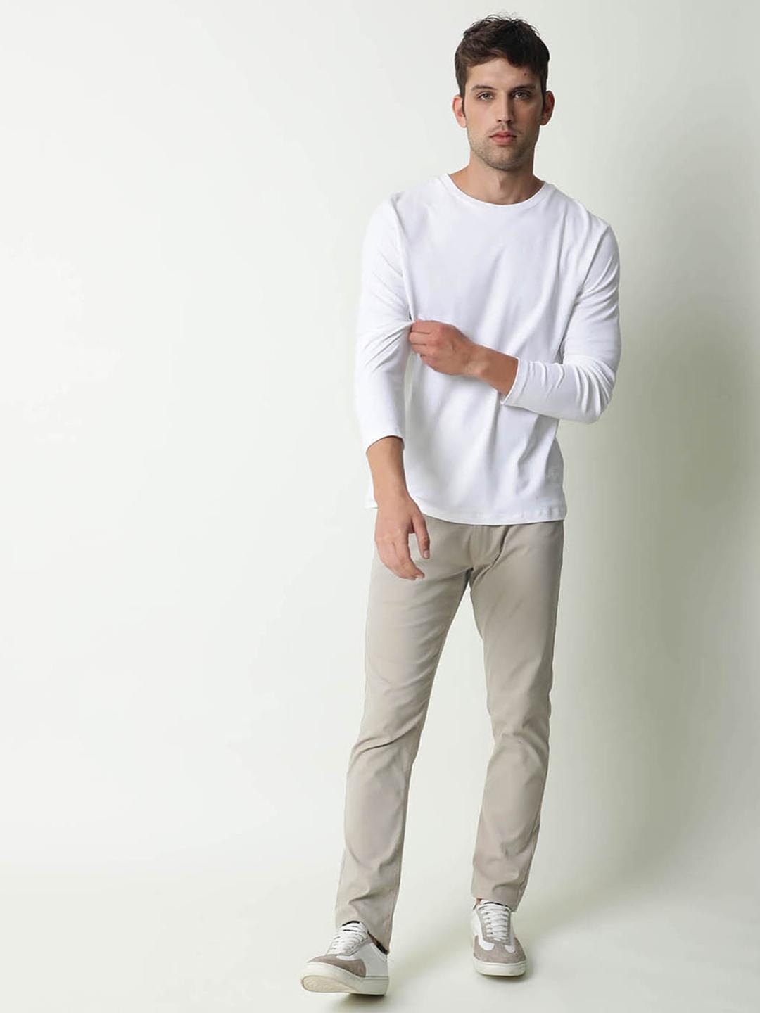 Buy RARE RABBIT Men Full Slim Fit High Neck T-Shirt Tshirts for