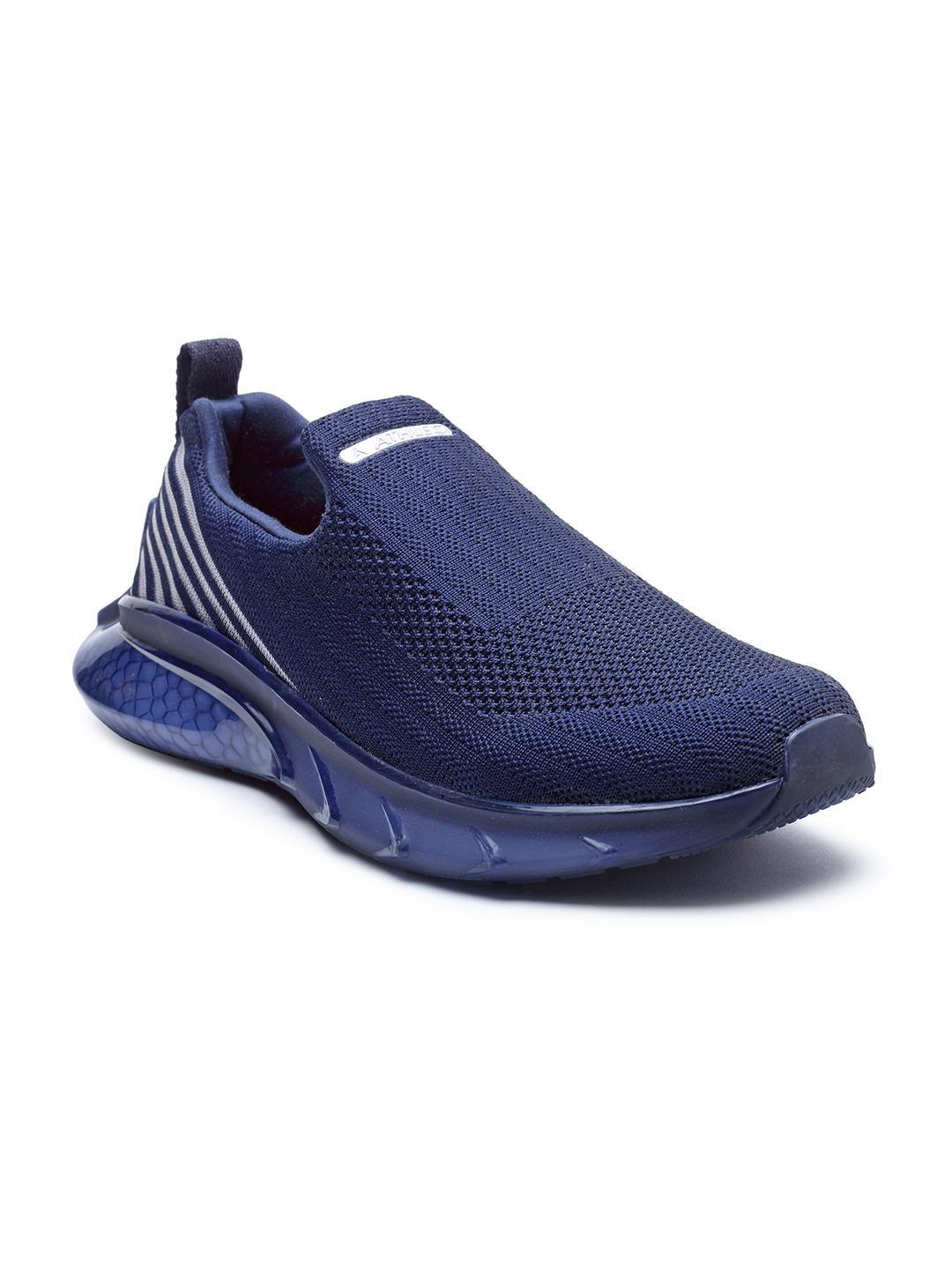 Buy Action Athleo ATG-174 Men Navy Blue Mesh Running Non-Marking