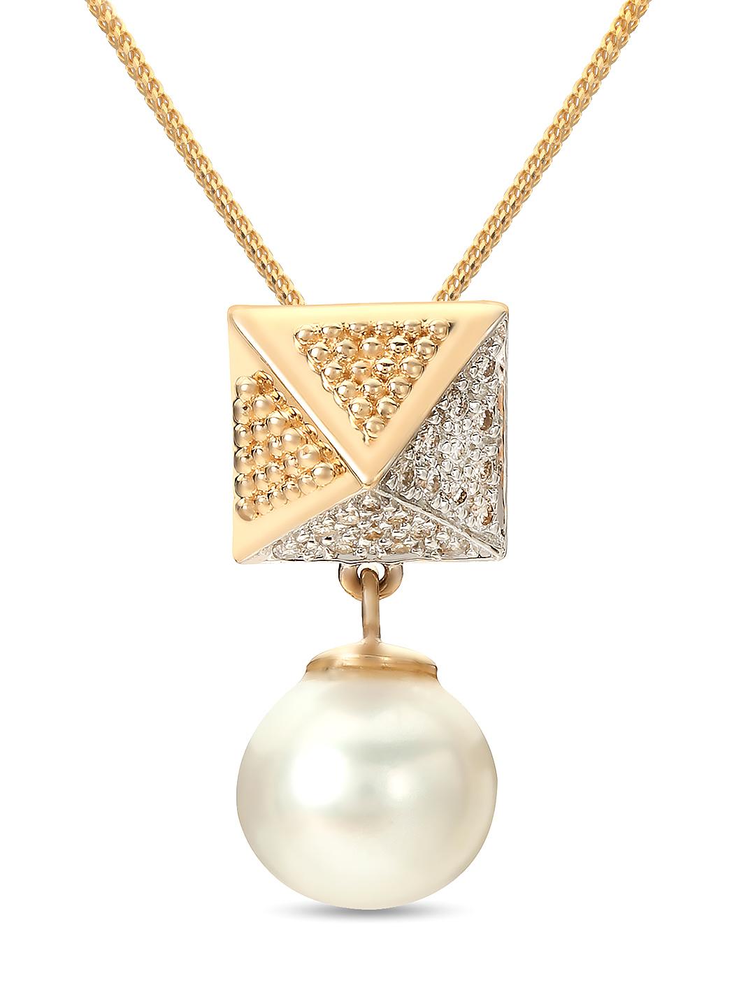 Buy Mia by Tanishq 14-Karat Yellow Gold Precious Pendant with