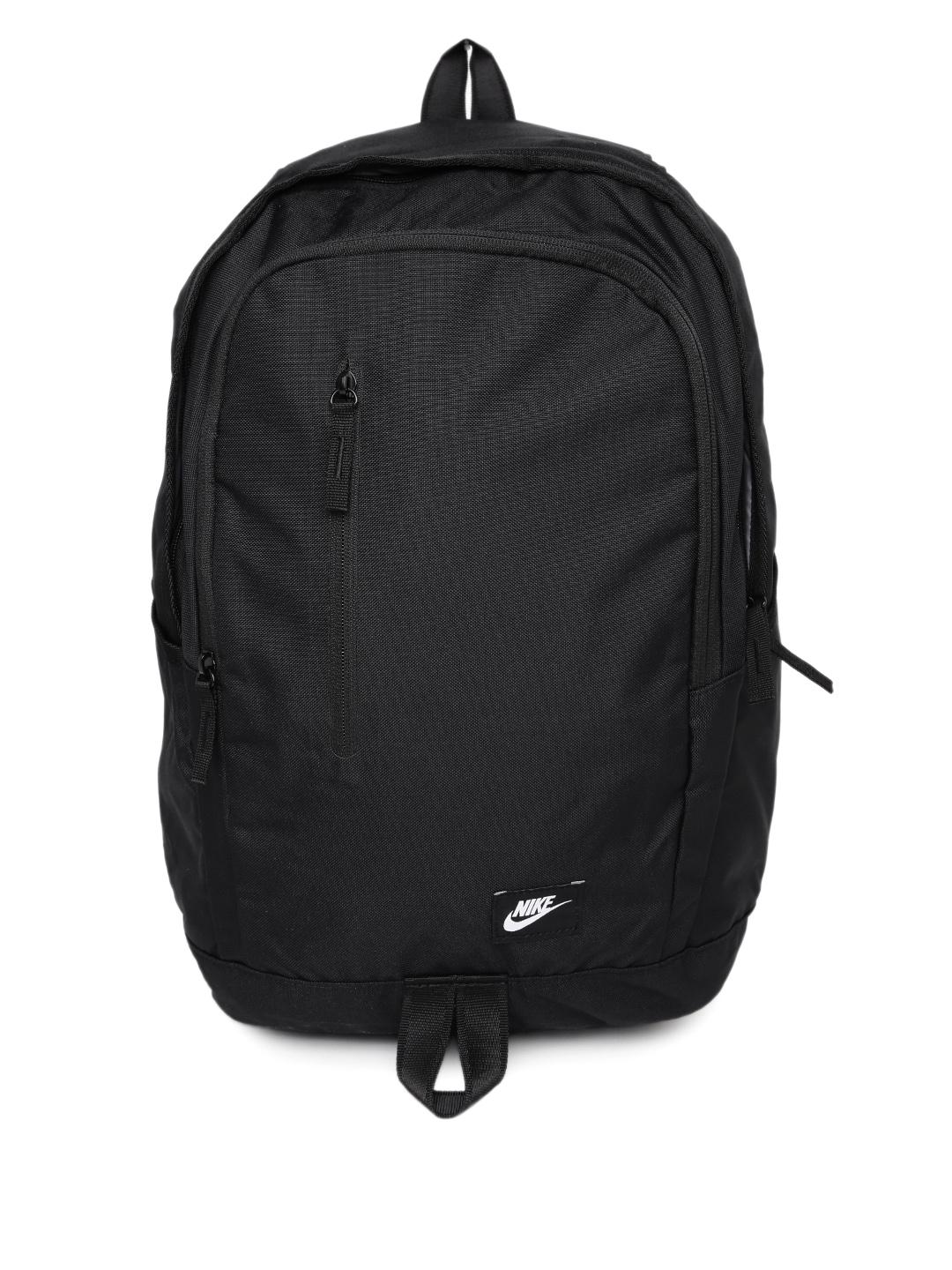 nike all black bag