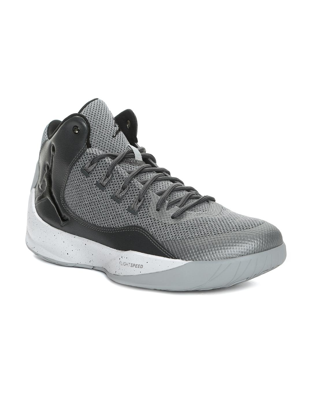 Buy Nike Men Grey Jordan Rising High 2 Basketball Shoes - Sports