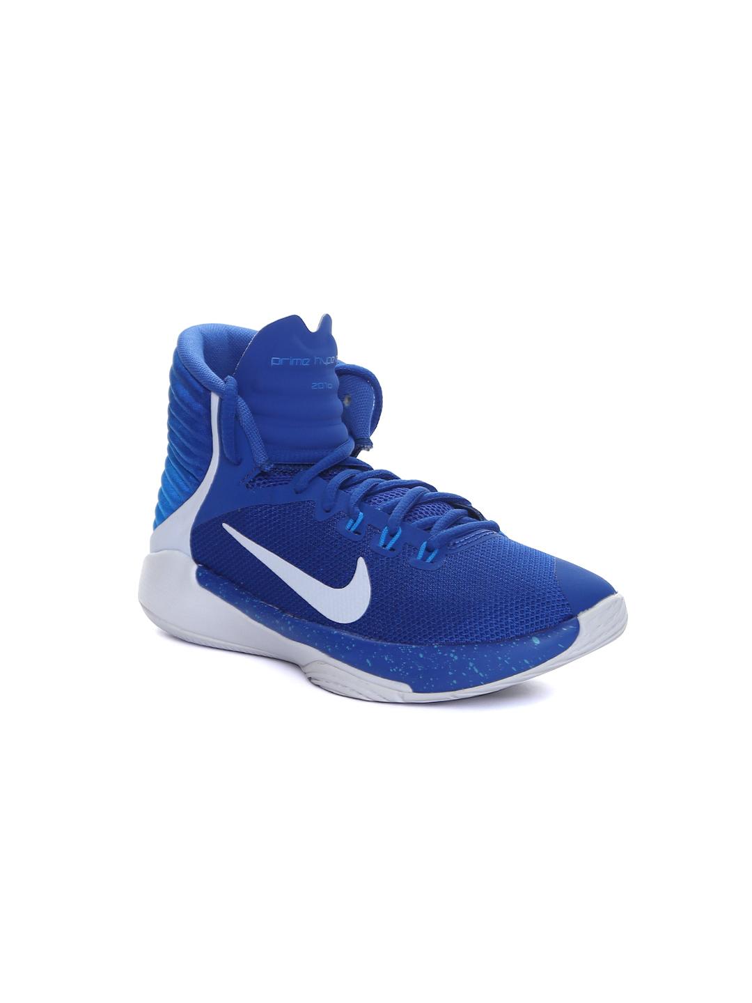 Buy Nike Boys Blue Prime Hype DF Basketball Shoes Sports Shoes