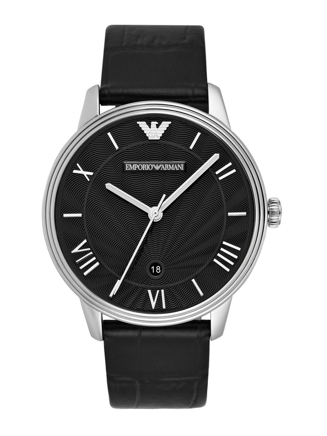 Buy Emporio Armani Men Black Analogue Watch AR1611 - Watches for