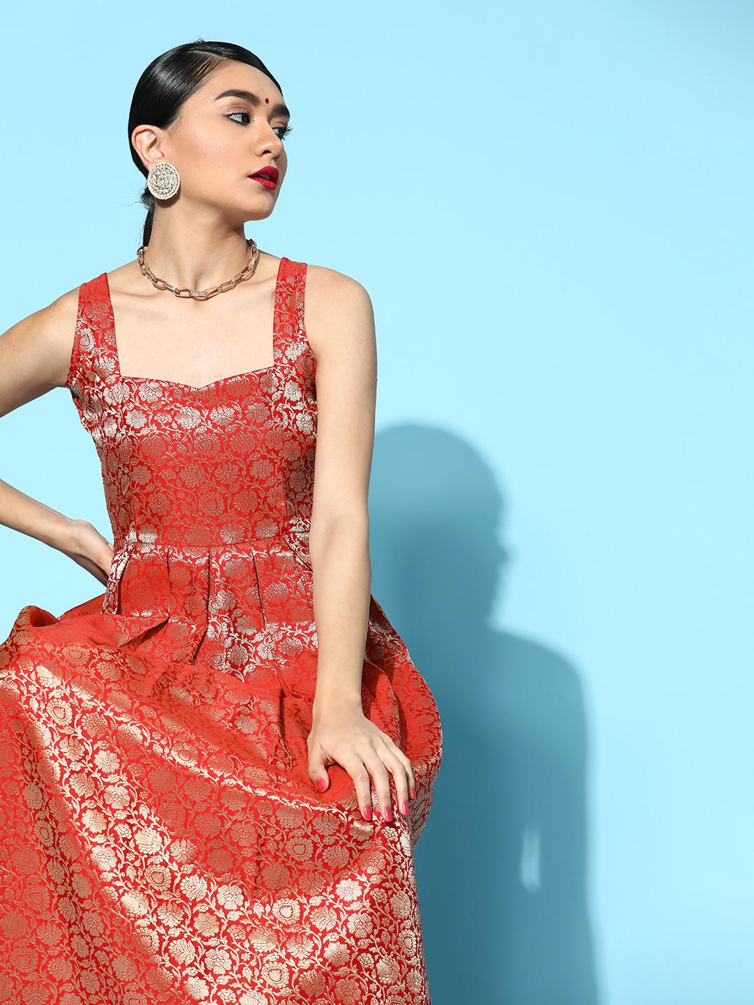 chinese dress ladies Manning Cartell Enchantment Balconette Gown in Scarlet Red  That Dress Hire