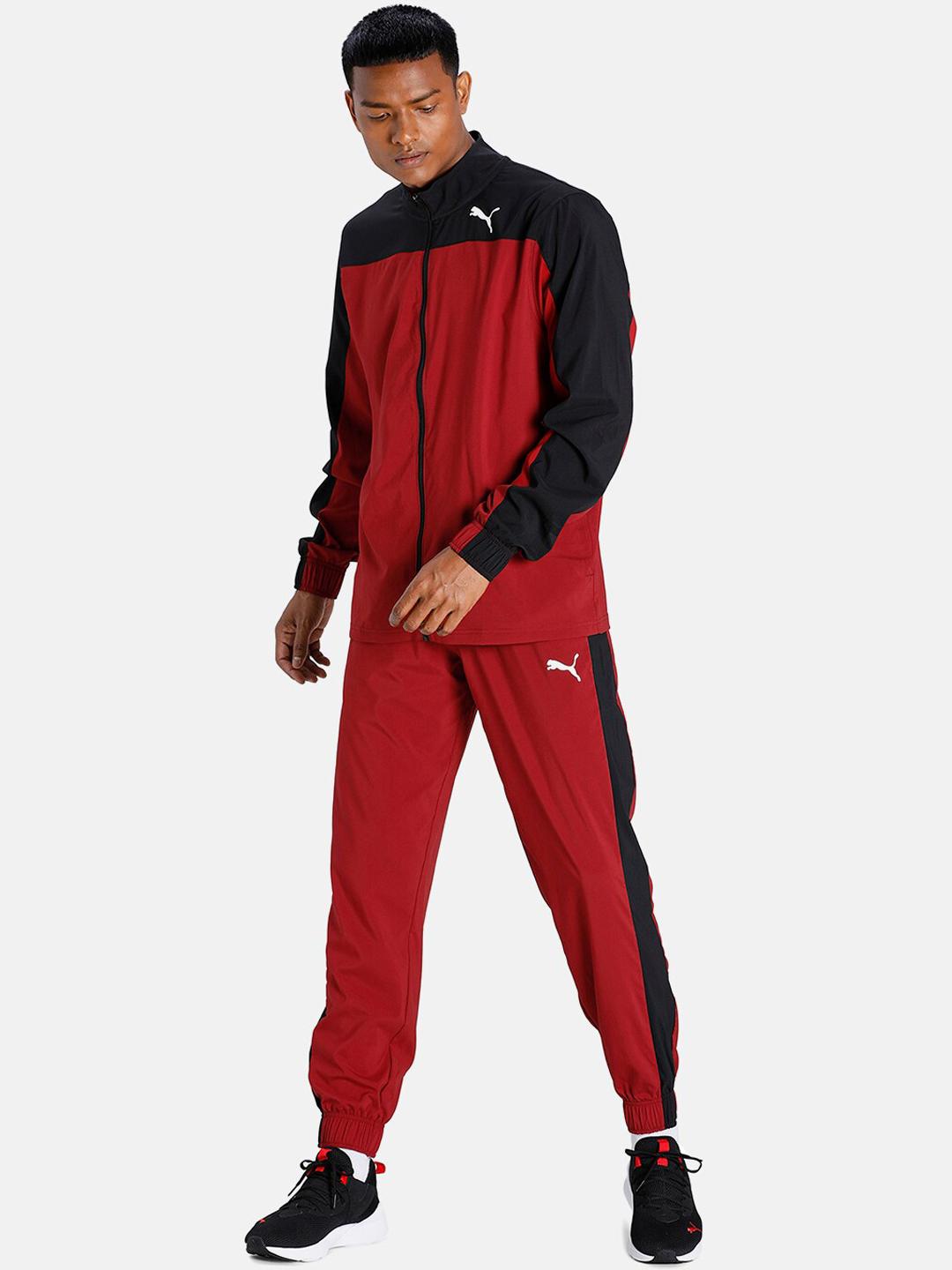 Buy Puma Men Red \u0026 Black TRAIN Favourite Regular Fit Tracksuit - Tracksuits  for Men 15594742 | Myntra