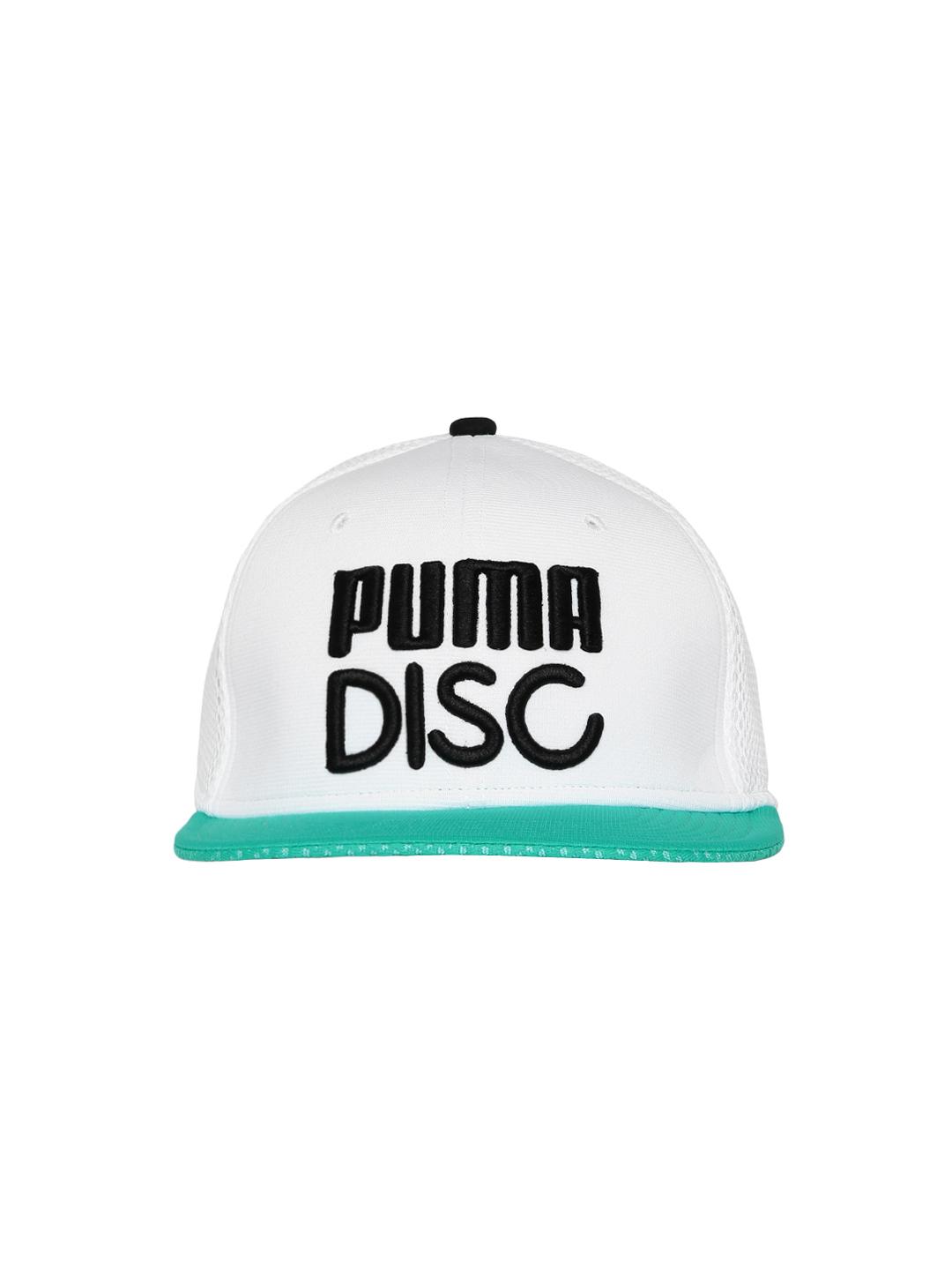 Buy PUMA Unisex White Green LS Disc Fit Cap Caps for Unisex