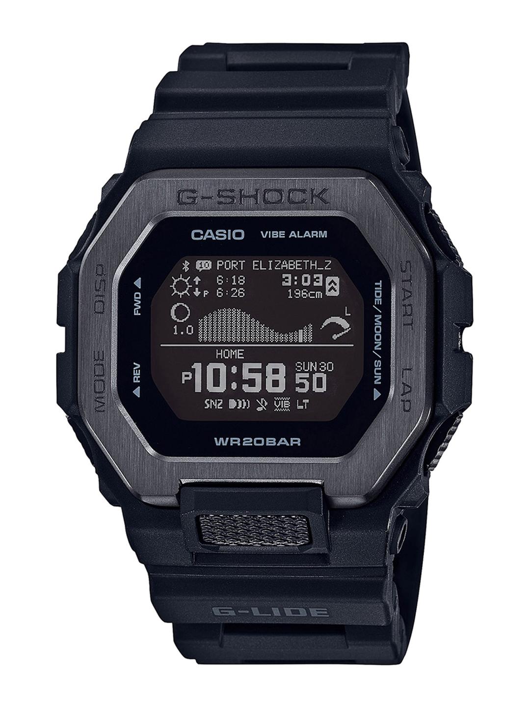 Buy CASIO Men G-Shock GBX-100NS-1DR Digital Dial Black Resin Strap