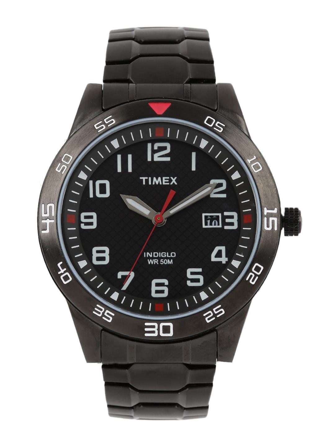 Buy Timex Indiglo Men Black Analogue Watch TW2P616006S Watches