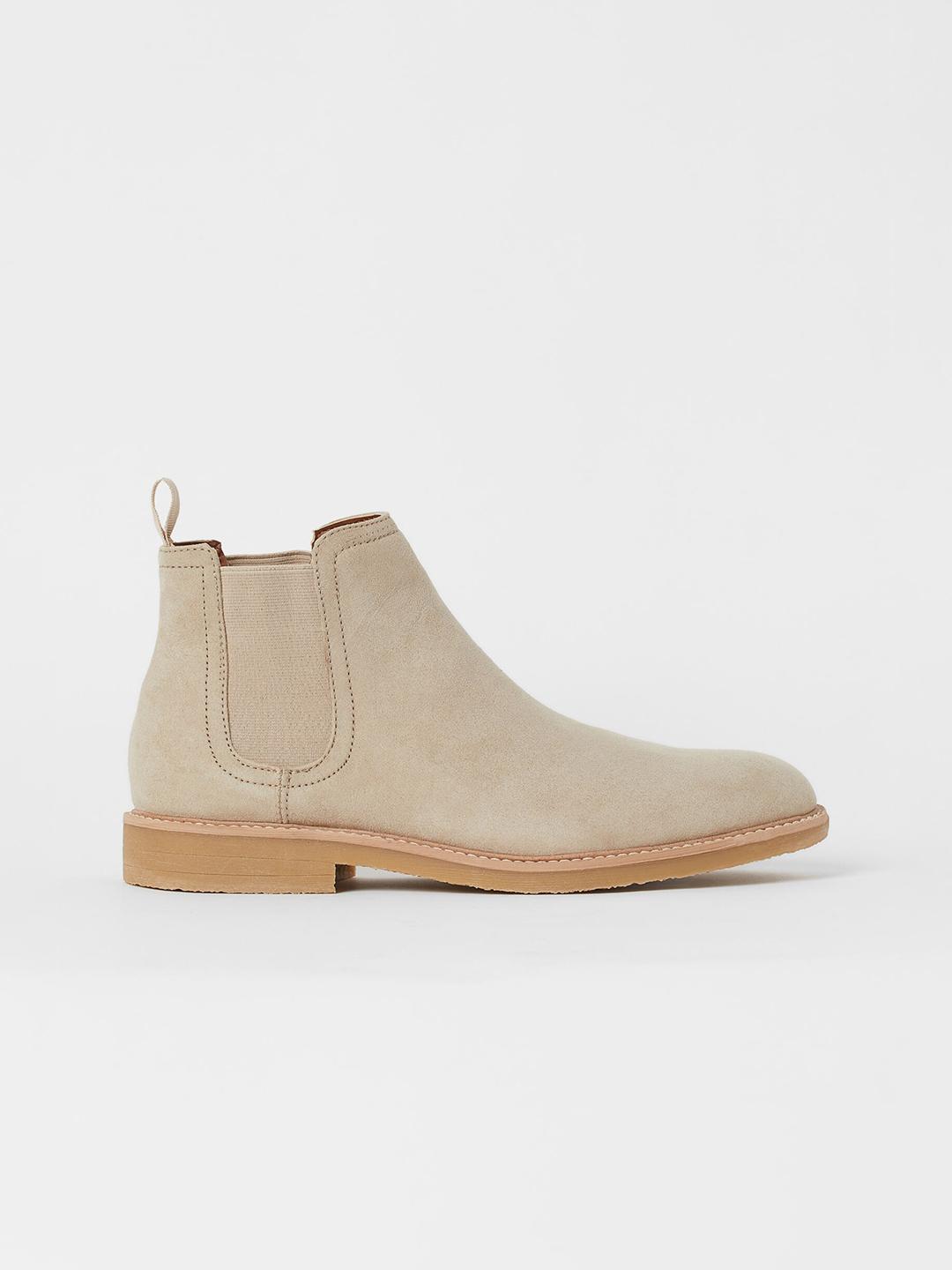 Buy H&M Men Beige Chelsea Boots - Casual Shoes for Men 15960548