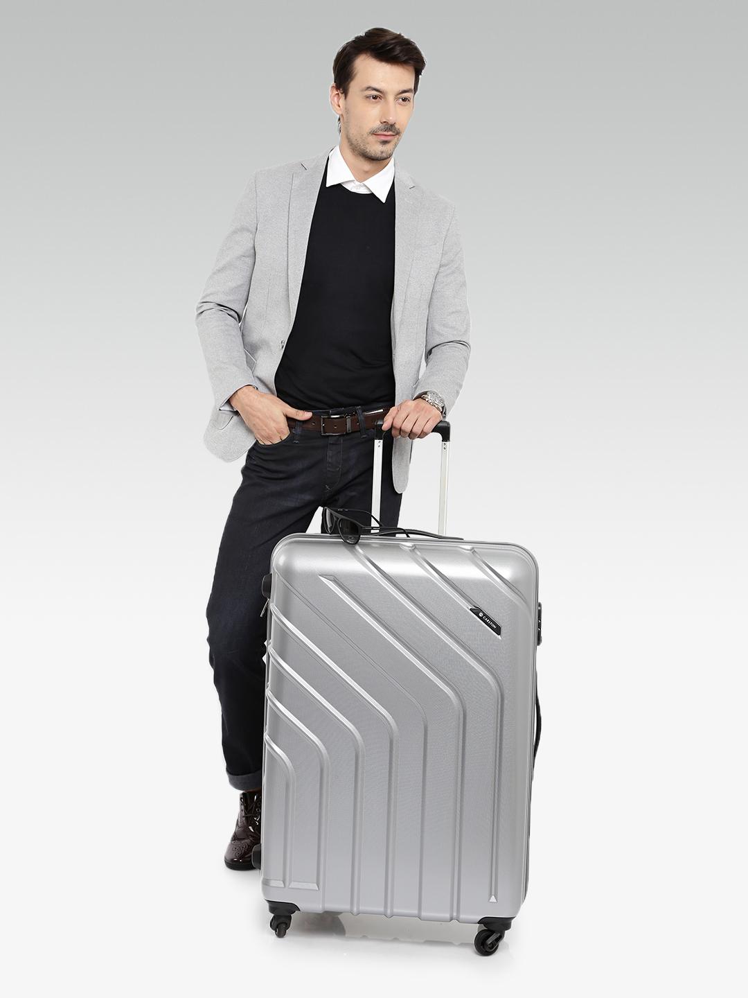 Buy CARLTON Unisex Grey Large Diesel Lightweight Trolley Bag