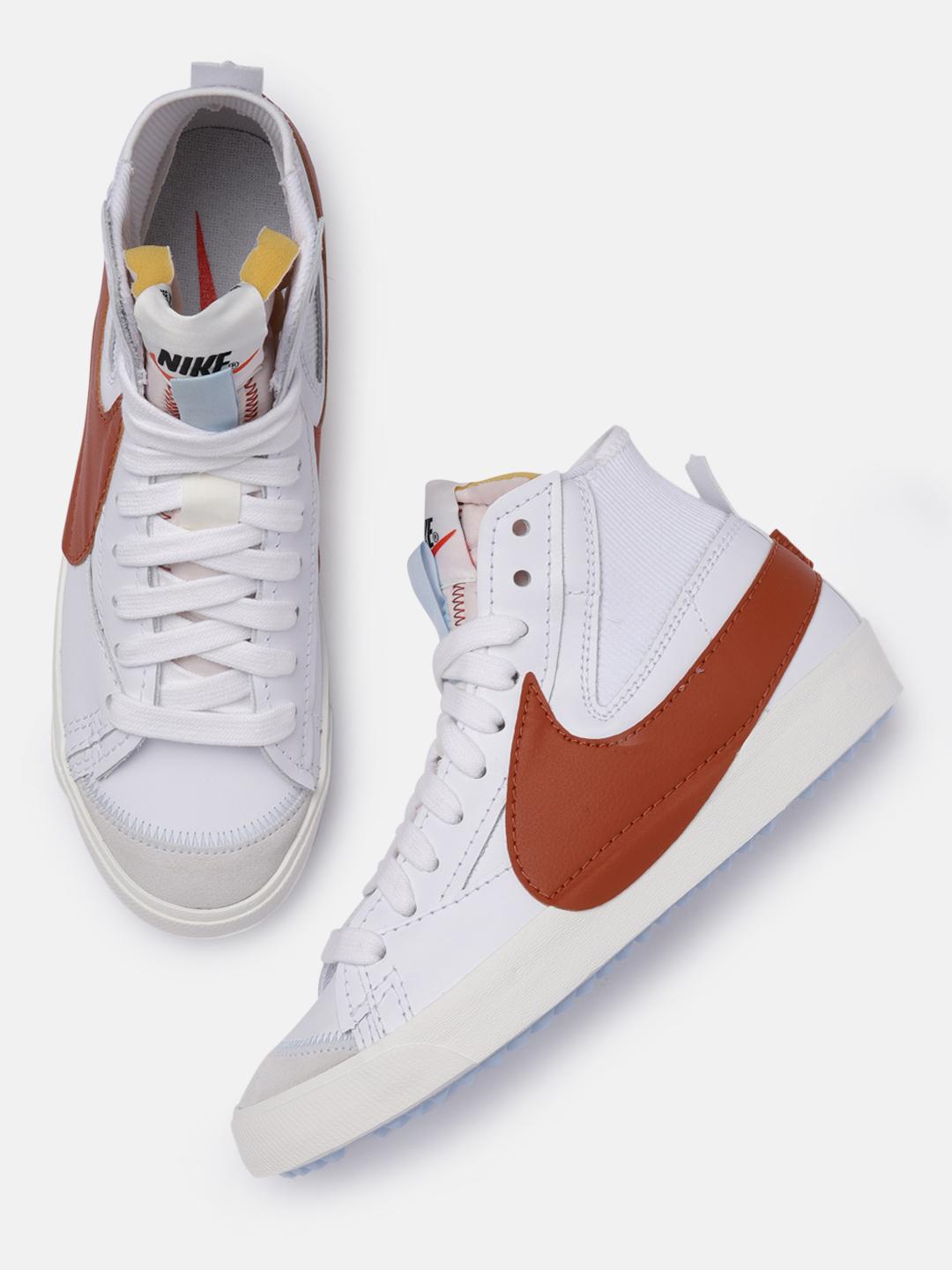 basketball shoes nike blazer mid mens orange