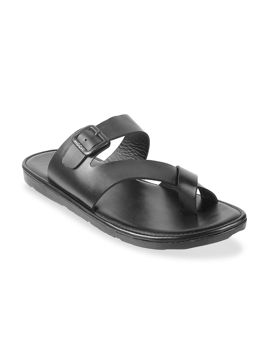 Mochi Men Black Comfort Sandals - Image 1