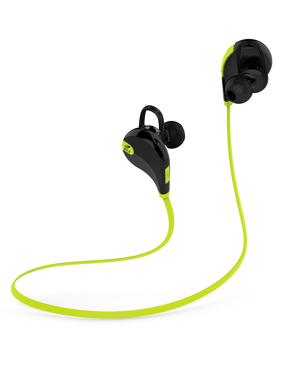 Buy SoundPEATS Green Black QY7 Bluetooth Wireless Sports Ear