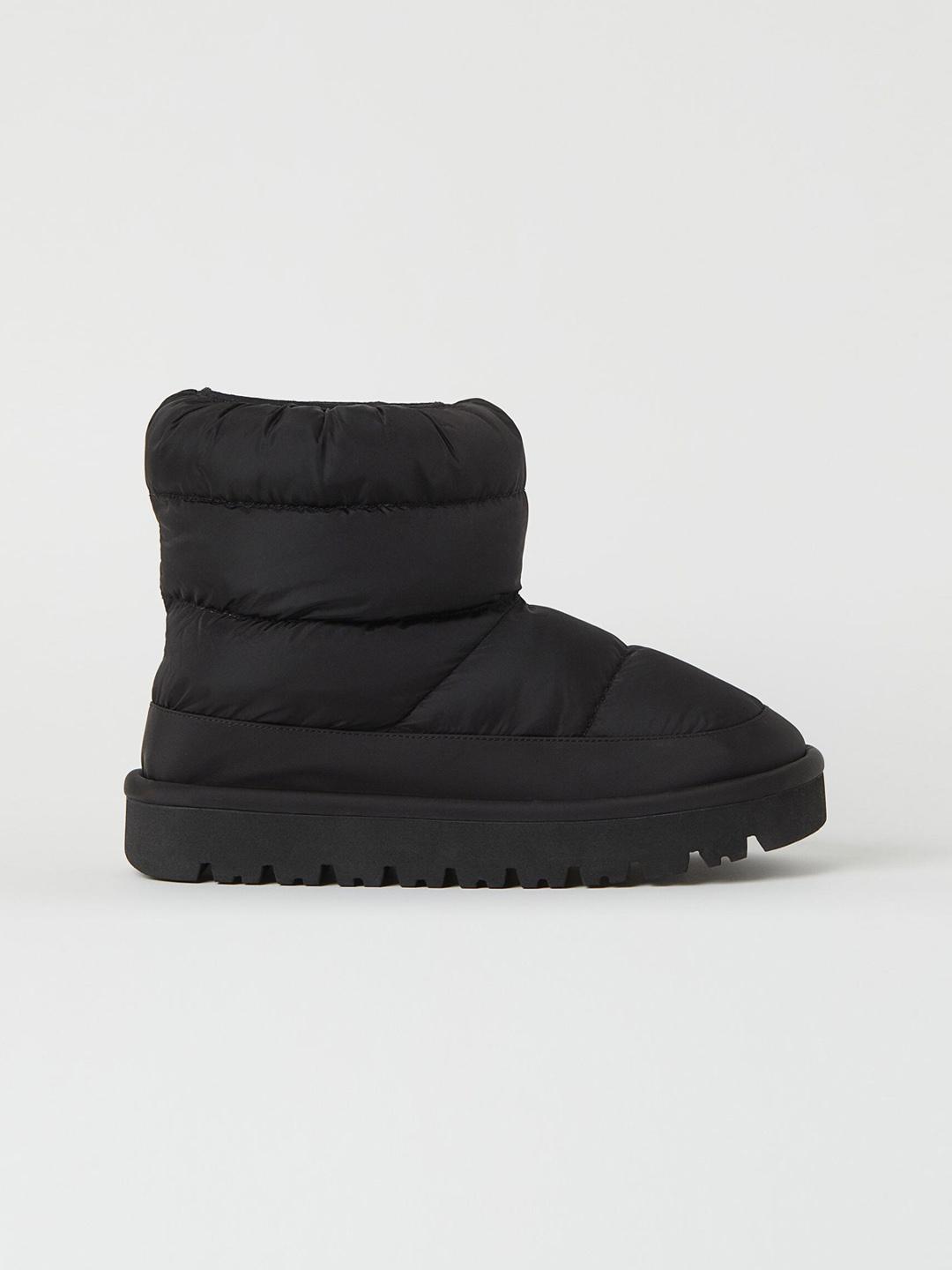 Buy H&M Women Black Padded Boots - Boots for Women 16217446 | Myntra