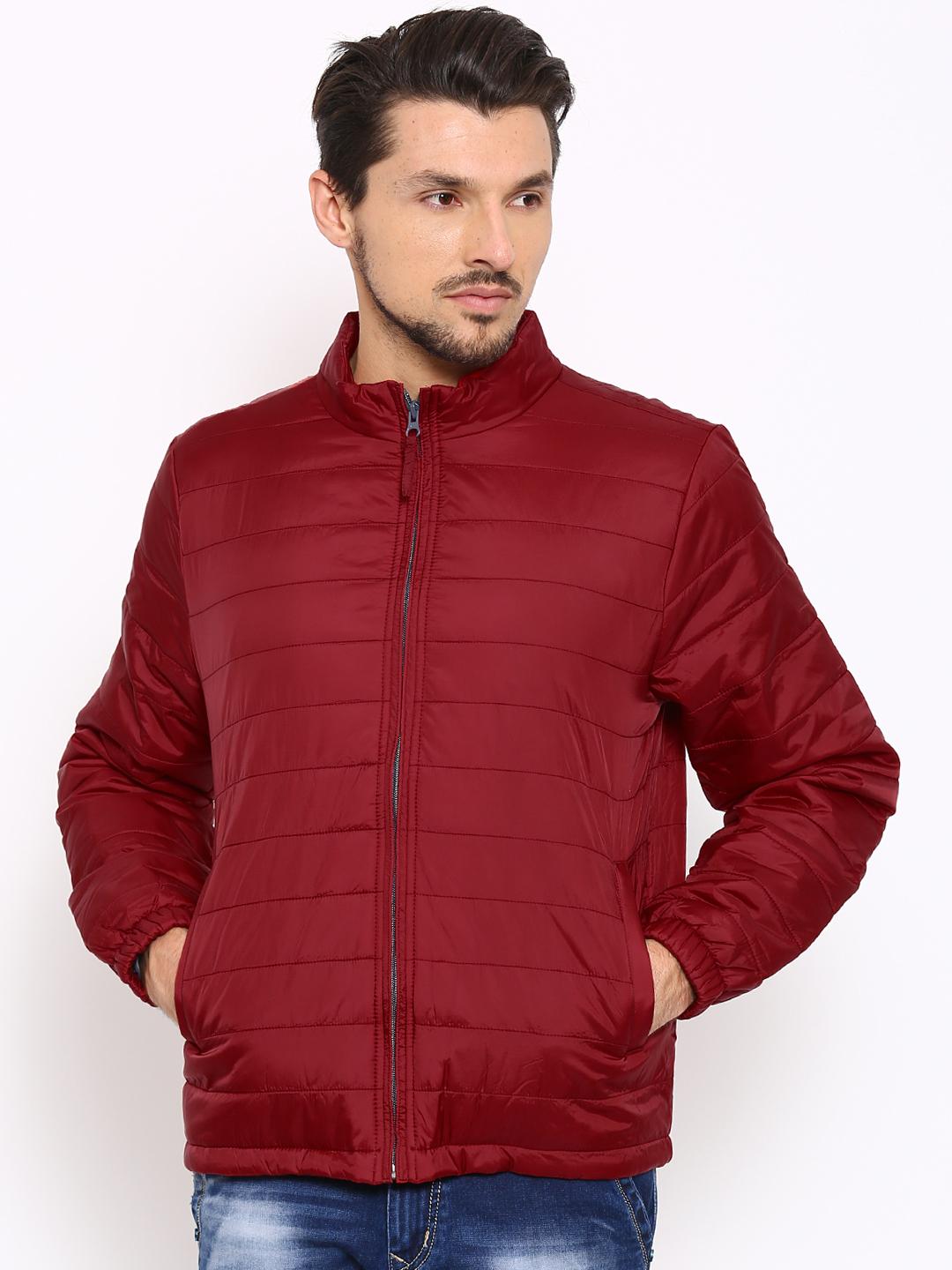 Buy John Players Maroon Puffer Jacket Jackets for Men 1628145