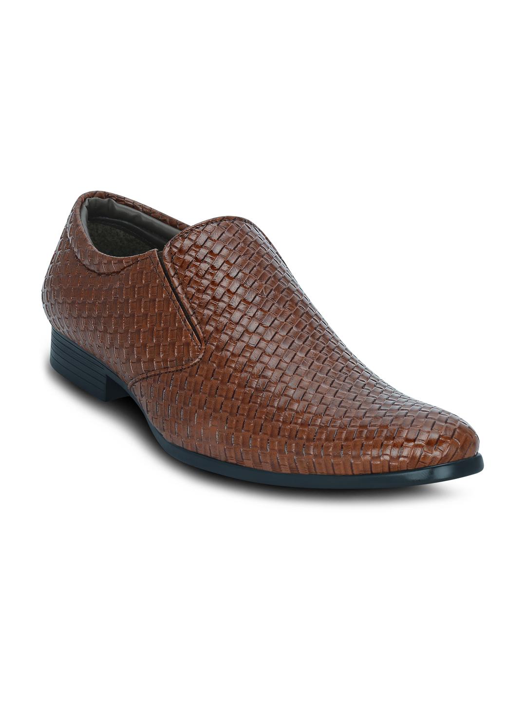 Buy Kielz Men Brown Woven Semiformal Shoes Formal Shoes for Men