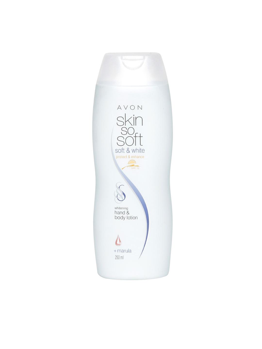 Buy Avon Skin So Soft & White Intensive Whitening Hand and Body Lotion with  SPF 12 - Body Cream and Lotion for Women 1631803 | Myntra