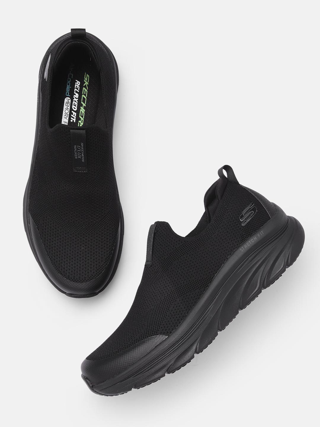 For Men Stretcher Slip On Shoes Skechers Black Mens Stretcher