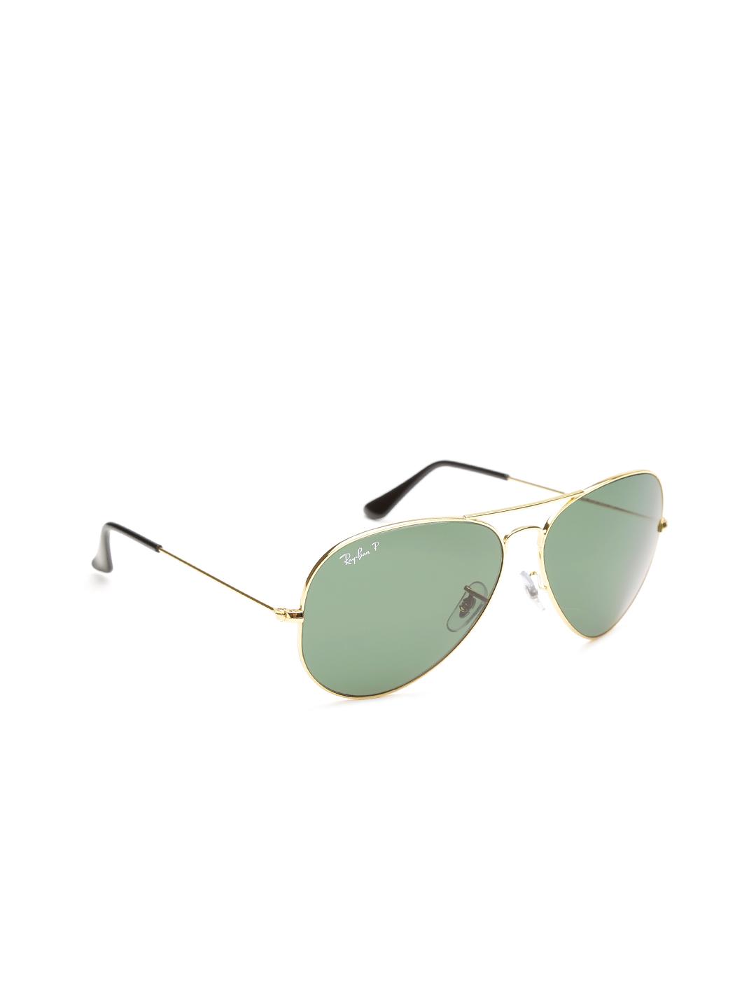 Buy RAY-BAN Men Polarized Green Lens Pilot Sunglasses