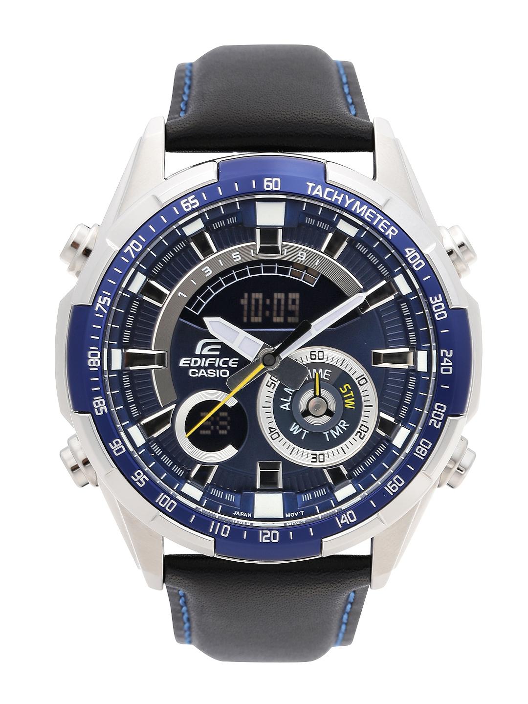 Buy CASIO Edifice Men Navy Blue Dial Sensor chronograph Watch ERA