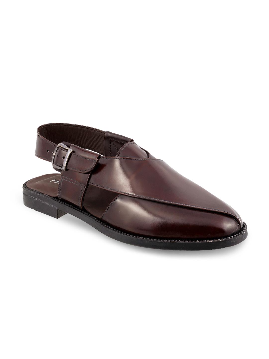 Sandals Metro Shoes Discount Buy Metro Men Brown Leather Sandals Sandals  For Men 1671587 Myntra