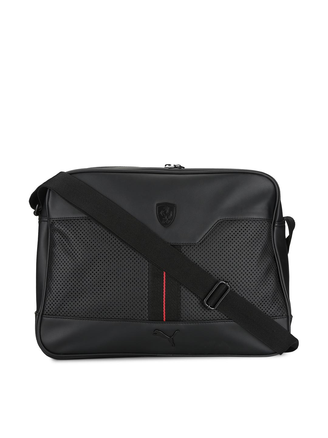 Buy PUMA Unisex Black Ferrari LS Reporter Messenger Bag