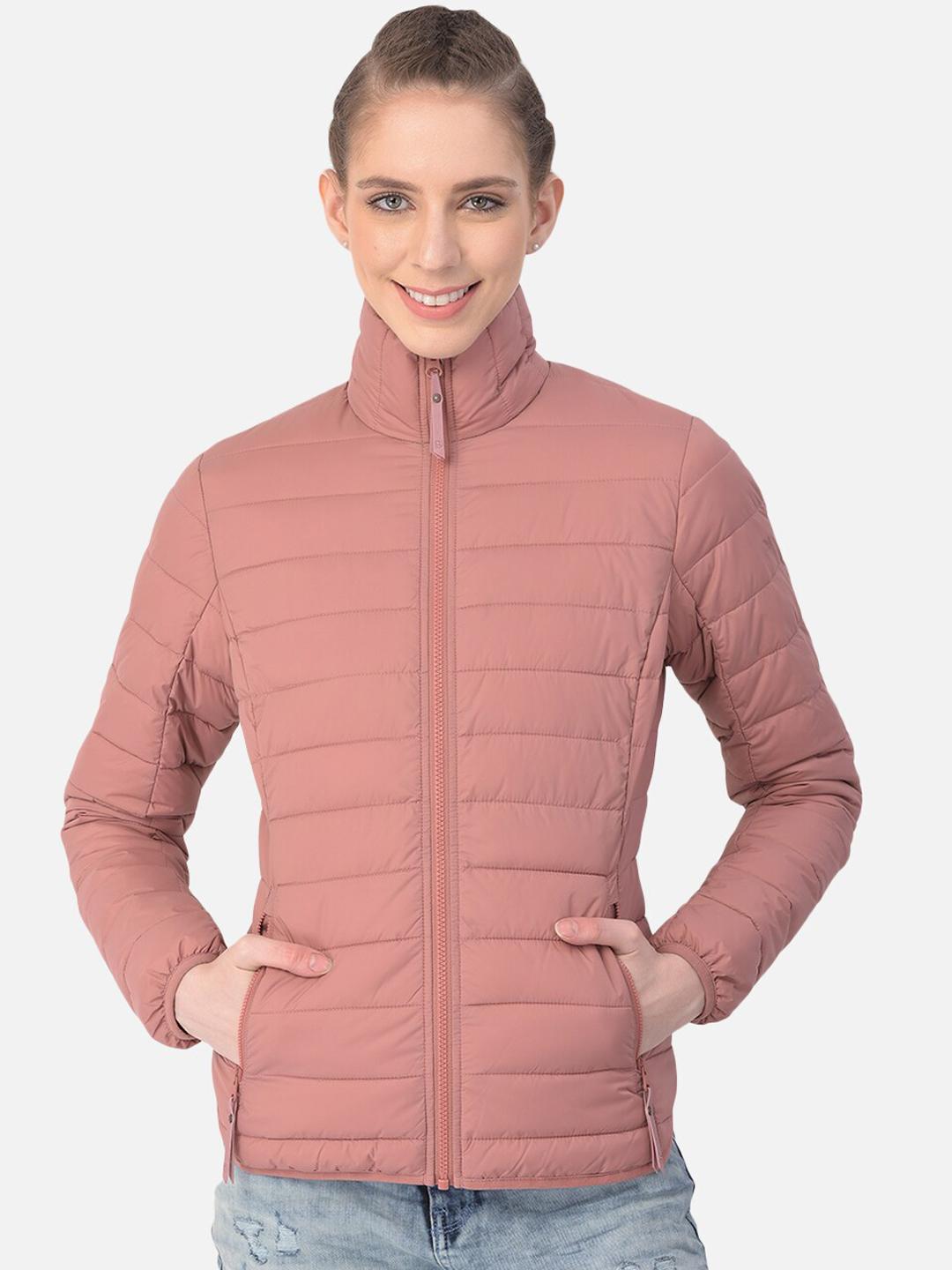 Buy Woodland Women Rose Gold Water Resistant Padded Jacket