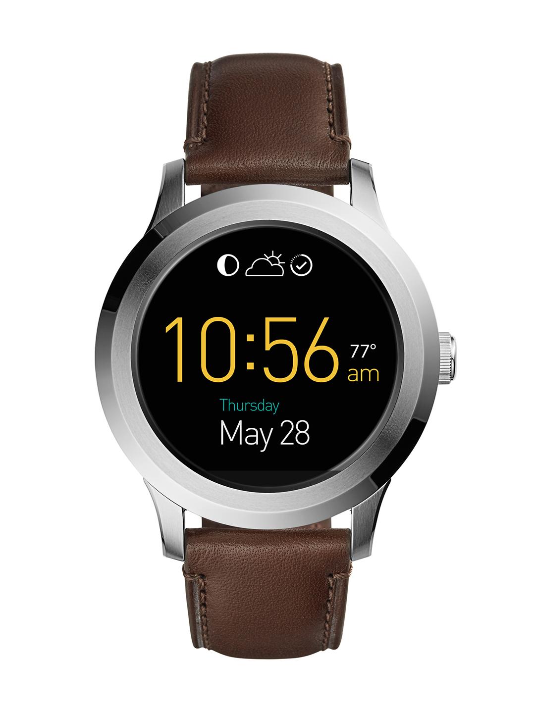 Buy Fossil Men Q Founder Touchscreen Brown Smartwatch FTW2117