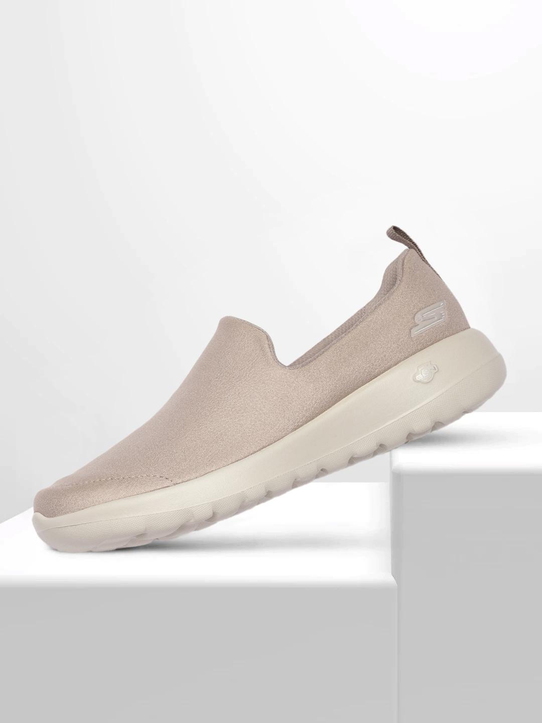 Buy Skechers Women Taupe GO WALK JOY- GRATIFY Leather Walking