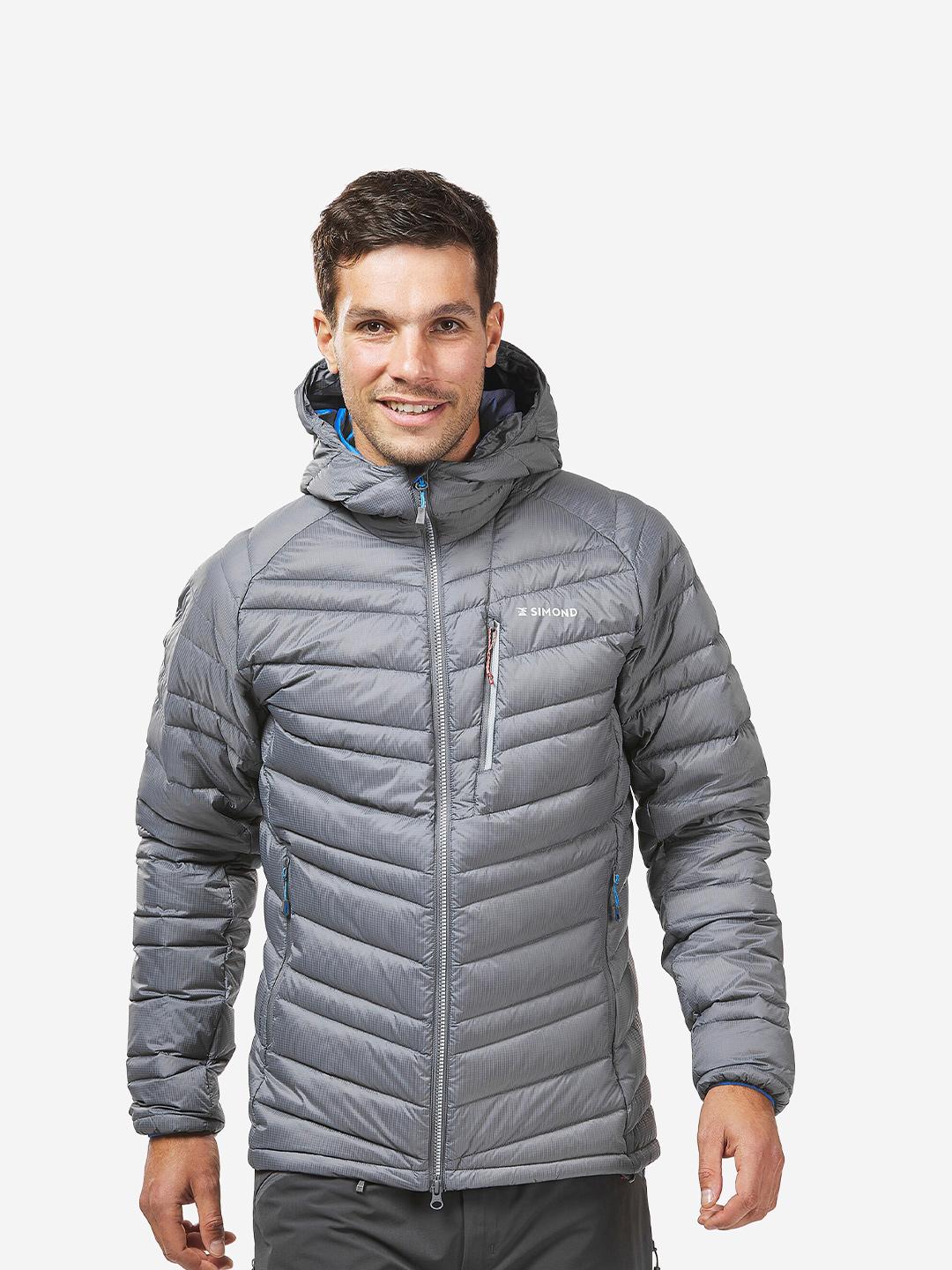 Buy Decathlon SIMOND Men Grey Insulated 800Cuin Mountaineering