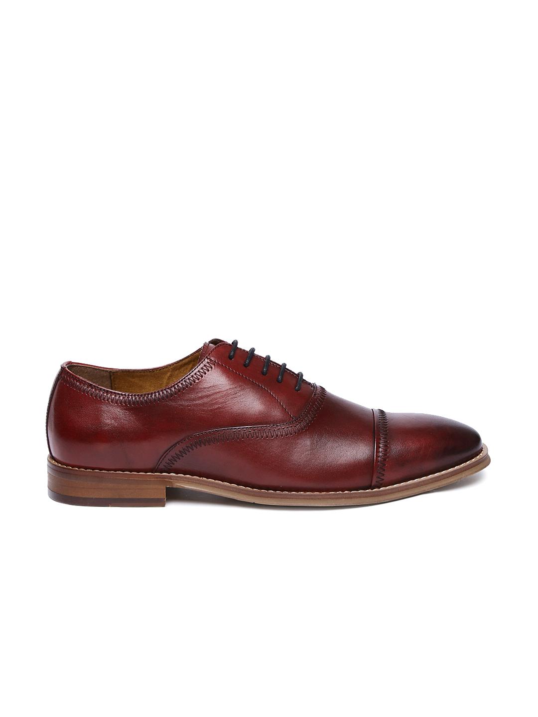 Buy Steve Madden Men Red Vesey Leather Oxford Shoes Formal Shoes