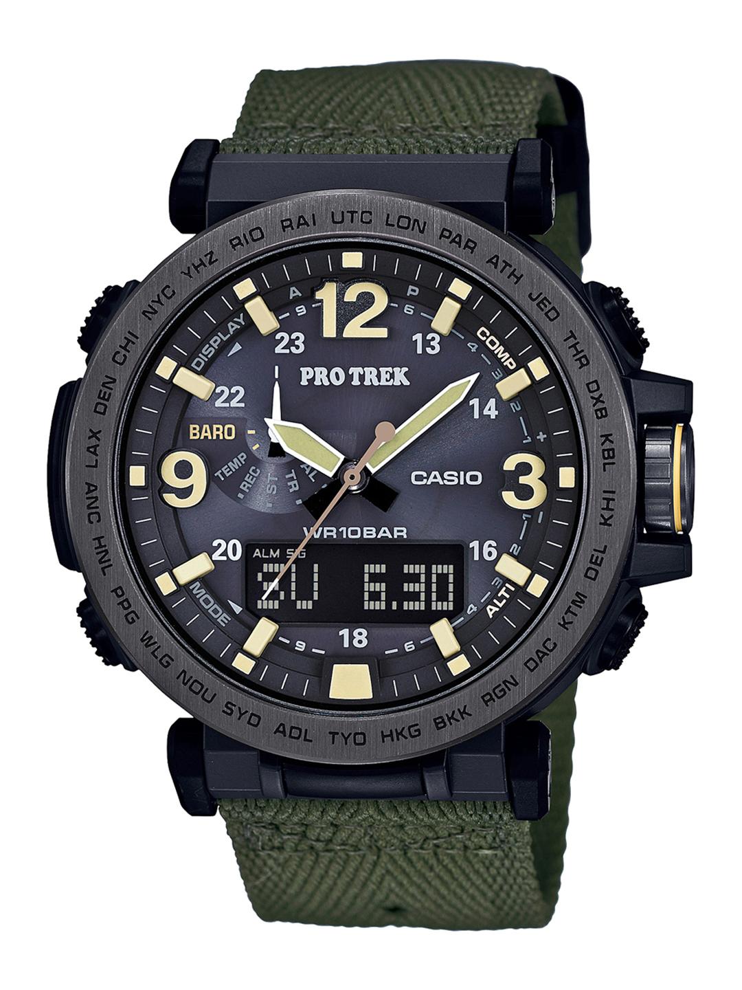 Buy CASIO Protrek Men Grey Multifunction Eco-Drive Analogue