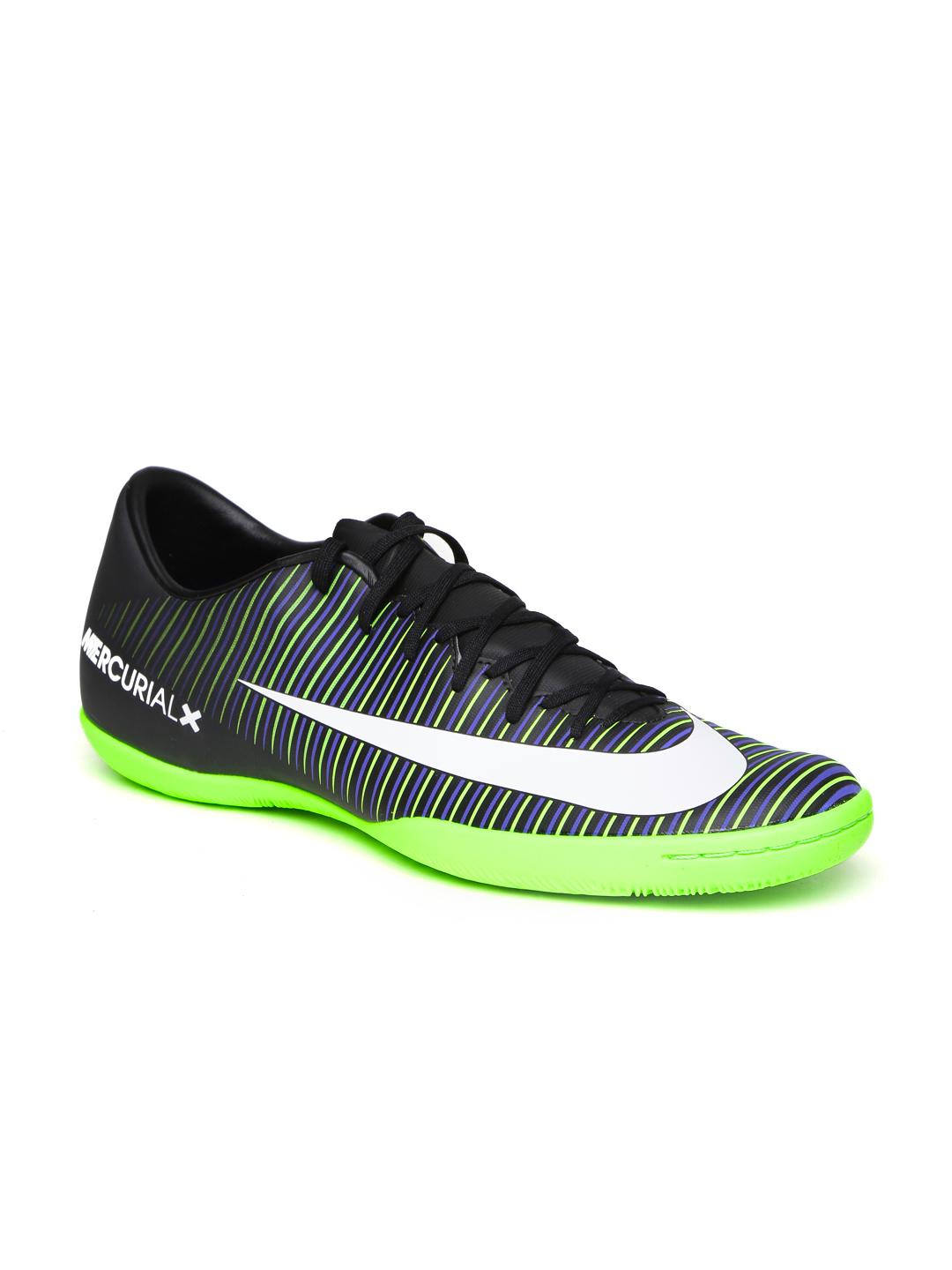 Buy Nike Men Black Green Mercurialx Victory VI IC Football Shoes