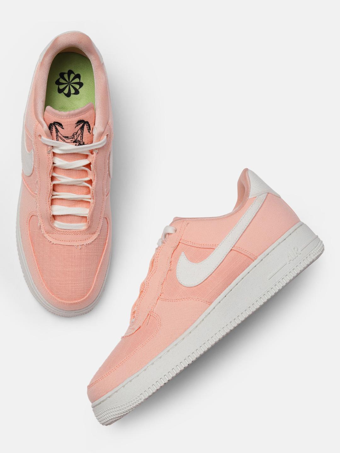 peach color air force ones