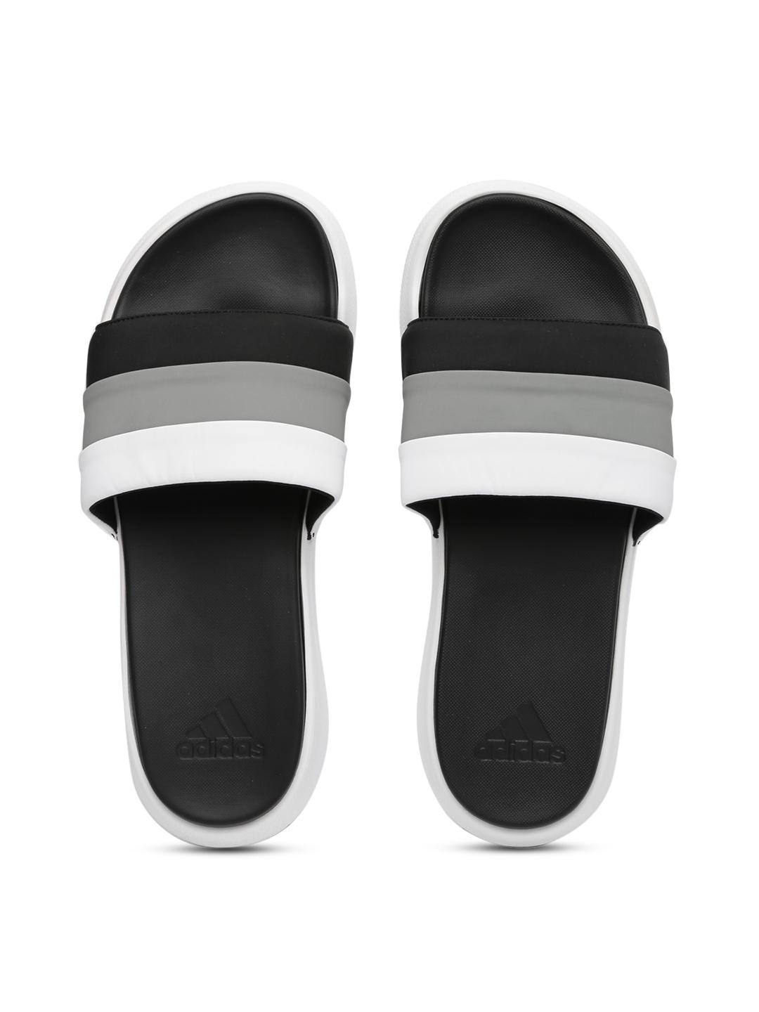 Buy ADIDAS Men Black & Grey Superstar 4G Armad Striped Flip-Flops - Flip  Flops for Men 1731236 | Myntra