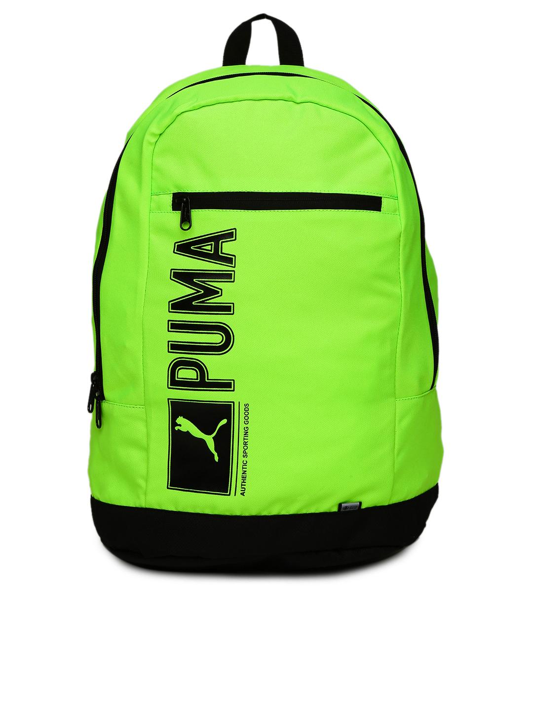 Buy Puma Unisex Fluorescent Green \u0026 Black Pioneer Backpack - Backpacks for  Unisex 1740234 | Myntra
