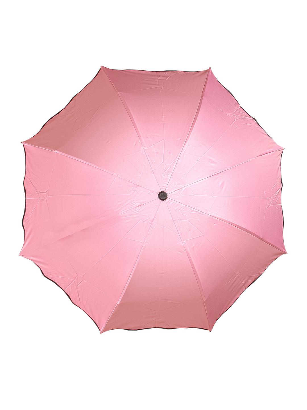 Buy Calvadoss Women Pink Solid Fold Umbrella Umbrellas for