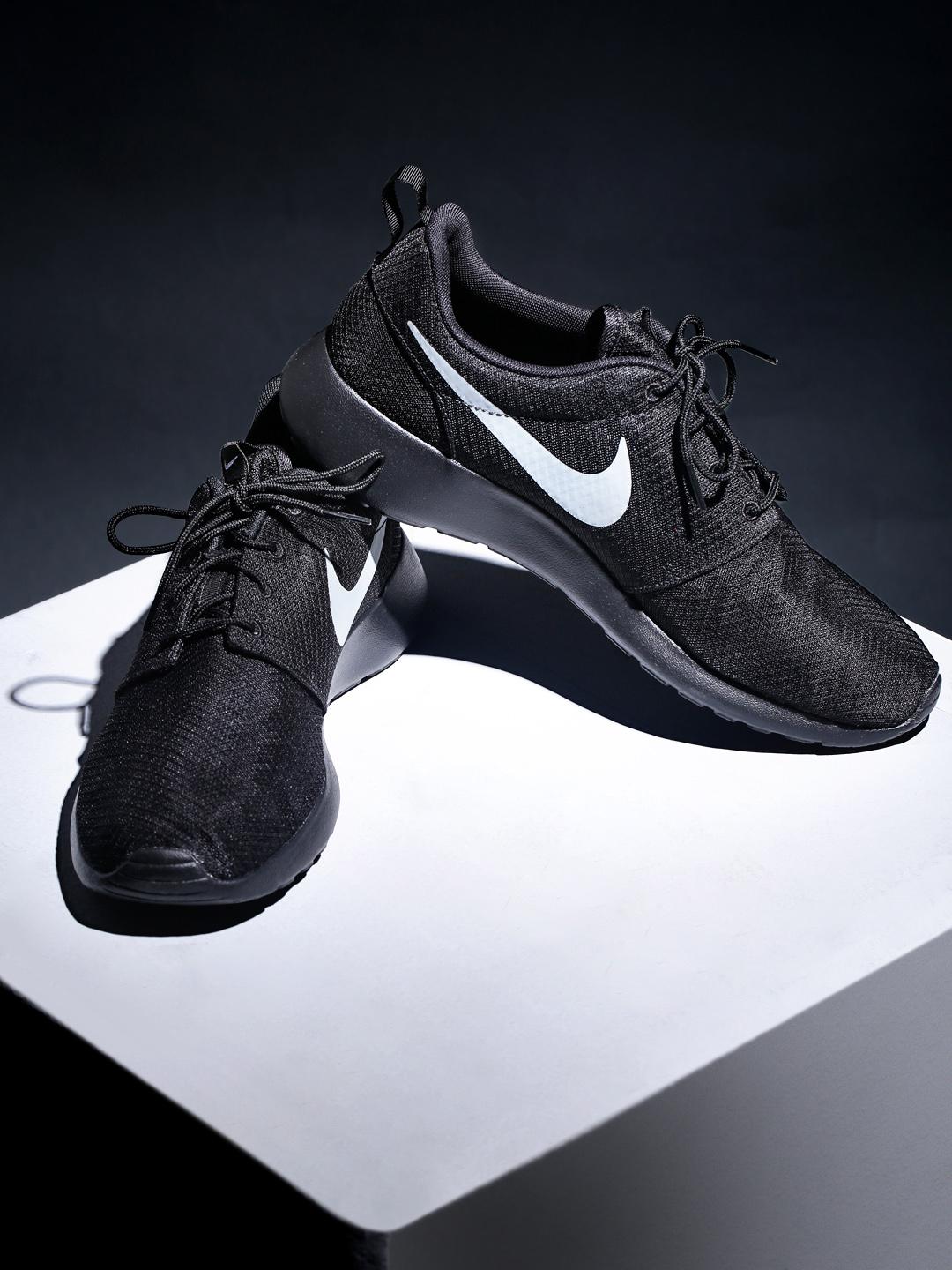 Buy Nike Men Black Solid Roshe One Regular Sneakers Casual Shoes