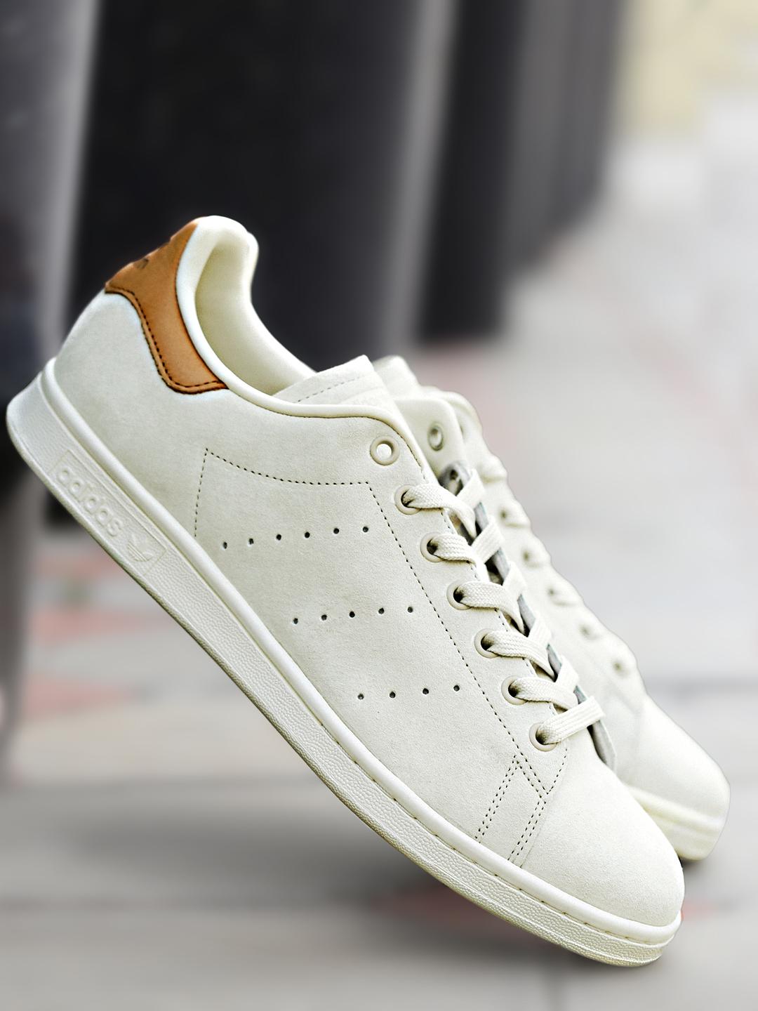 Buy ADIDAS Originals Men Off-White Solid Suede Stan Smith Sneakers - Casual  Shoes for Men 1774949 | Myntra