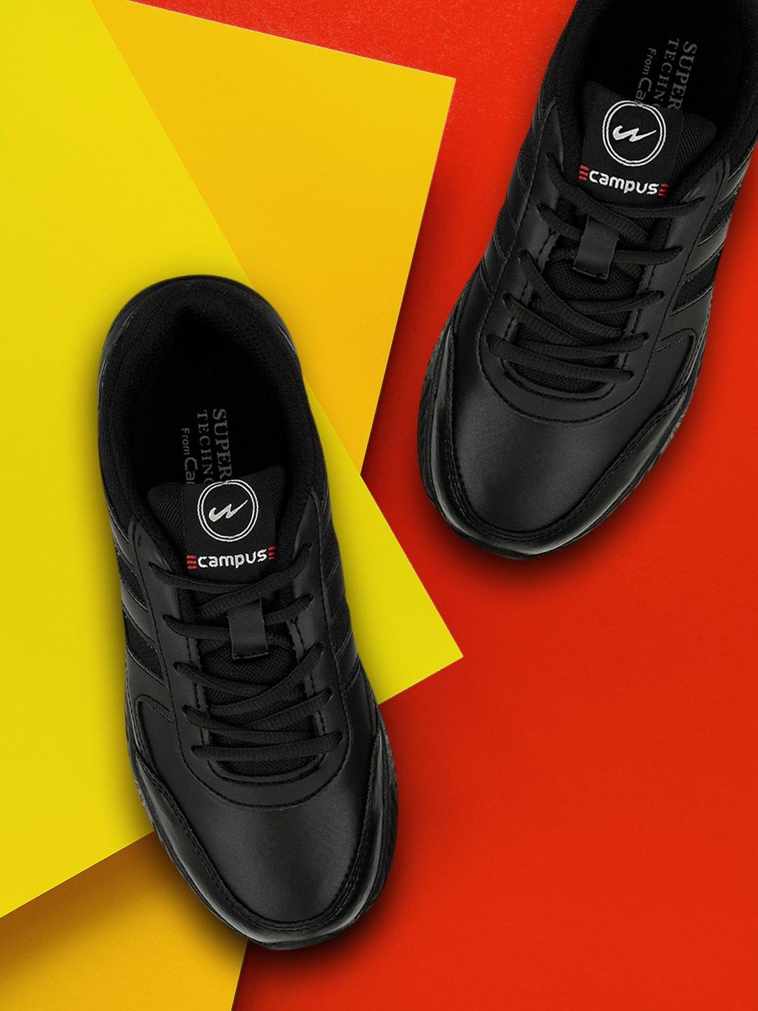Buy Campus Kids Black School Shoes Sports Shoes for Unisex Kids