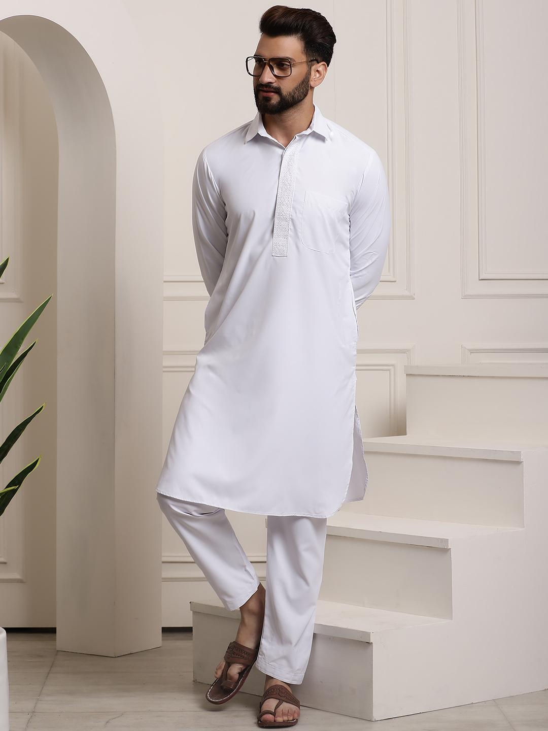 Buy SOJANYA White Kurta Pyjama Kurta Sets for Men 1780217 Myntra
